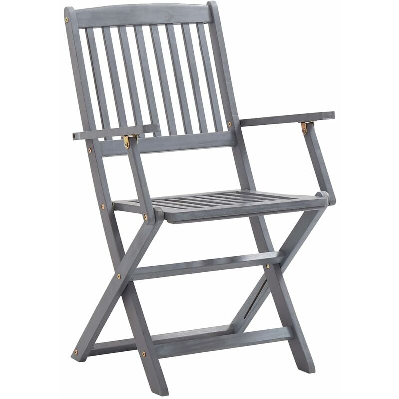 Safetots Deluxe Chaise haute pliante en bois, Grijs, chaise haute pour  bébés et