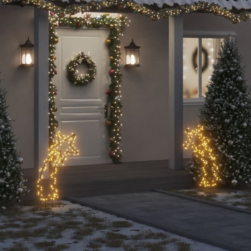 Bonhomme de neige gonflable lumineux de 2,4 m avec lumières LED, 4 cordes  et piquets de sol pour intérieur ou extérieur, fête, cour, jardin,  décorations de Noël (branche) : : Maison
