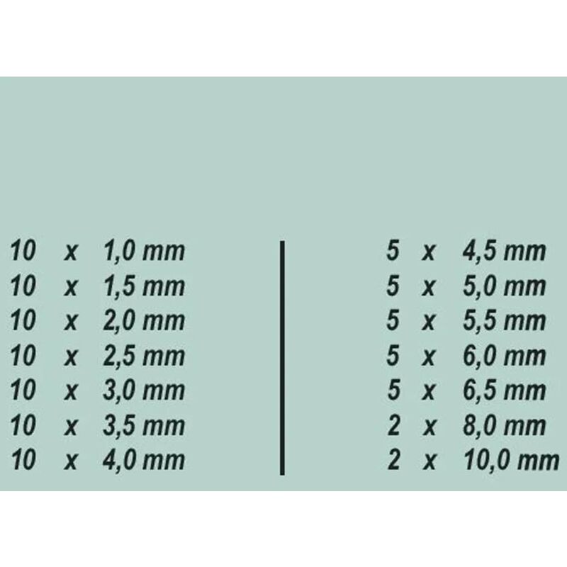 Brüder Mannesmann Ensemble de forets en acier rapide 99 pcs