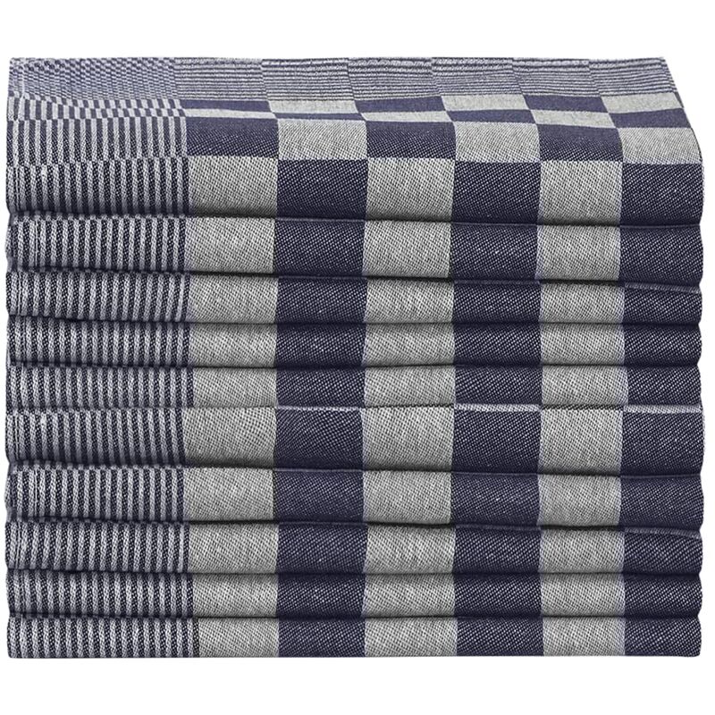 ESSUIE VAISSELLE MULTILINES 50X70CM BLEU (5PCS)