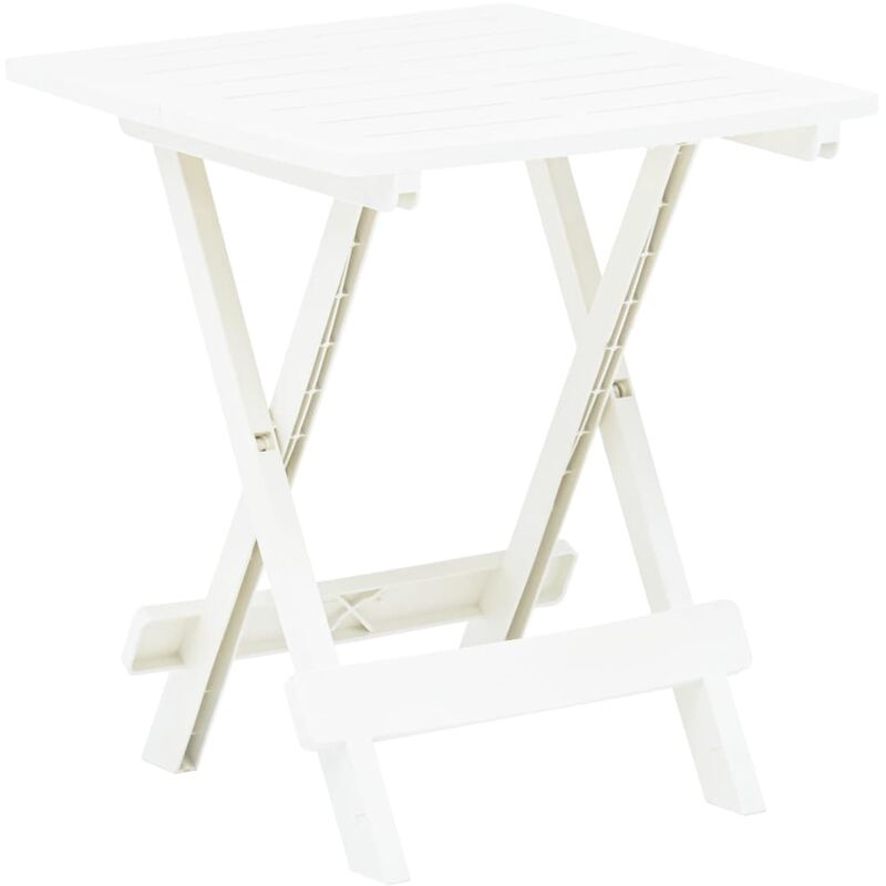 Table à manger pliante de style contemporain Table de cuisine pliable  1037673.4cm blanc