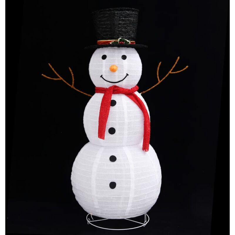 123 cm Bonhomme de neige lumineux pop-up, écharpe pour une