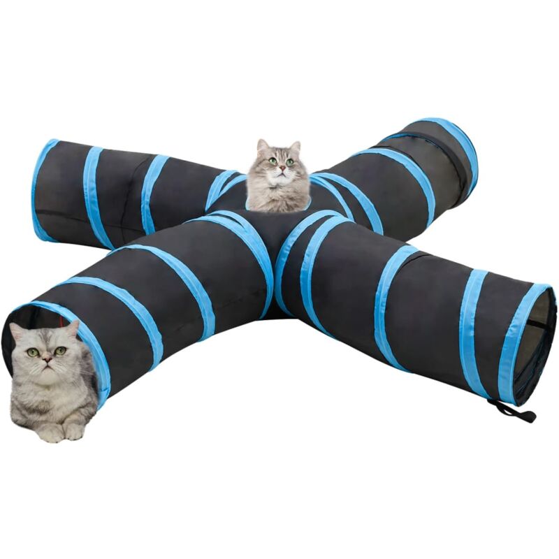 Animallparadise -Harnais pour chat, couleur noir et rouge, taille