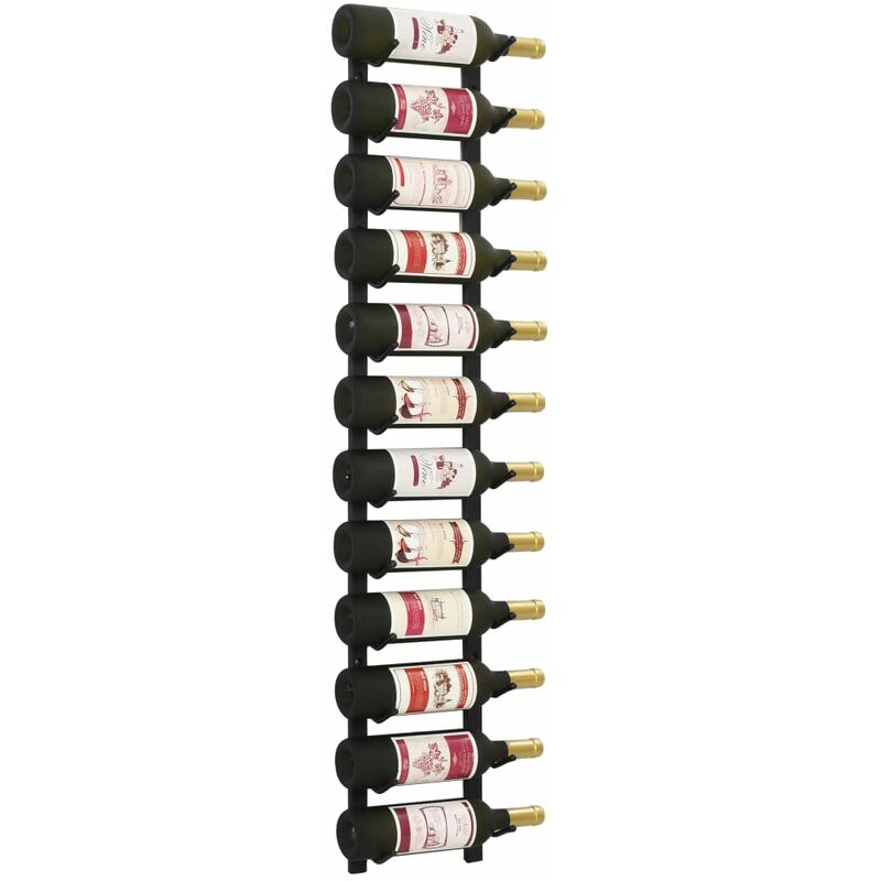 Meuble range-bouteilles industriel 20 emplacements (H74 cm) Victor Noir -  Déco de cuisine - Eminza
