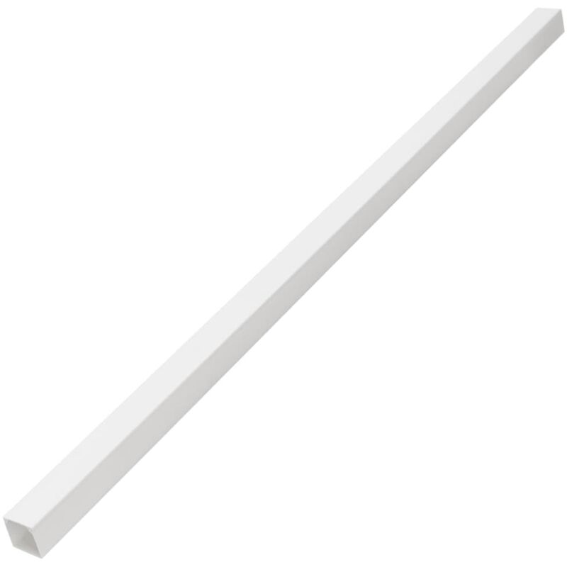 Goulotte électrique Cache-câbles 20x10mm - 4 Mètres Blanc - Auto-adhésif Ou Vis - Pour Maison Et Bureau
