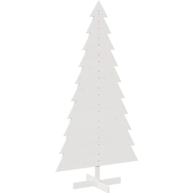 Arbre De Noël Blanc Artificiel 72 Pouces (6 Pieds) - Christmas Concepts - Base En Métal Pliable - Décorations Incluses Ou Non