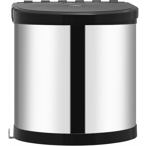 Poubelle intégrée de cuisine Acier inoxydable 8 L