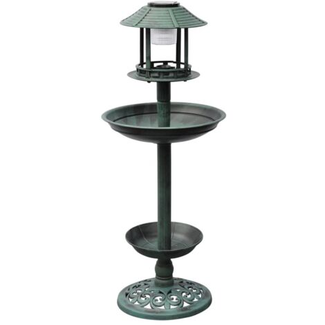 Mangeoire à oiseaux avec lampe solaire