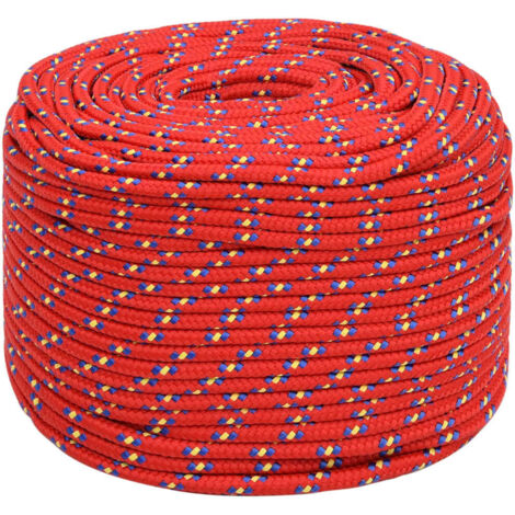 Corde de bateau rouge 5 mm 250 m polypropylène - Corde flottante pour bateau 5 mm - Corde pour enfoncer et amarrer - Corde de bateau en polypropylène 250 m rouge pour yachts Corde de bateau rouge 5 mm 250 m polypropylène - Corde flottante pour bateau 5 mm - Corde pour enfoncer et amarrer - Corde de bateau en polypropylène 250 m rouge pour yachts