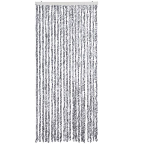 Moustiquaire Blanc et gris 90x220 cm Chenille