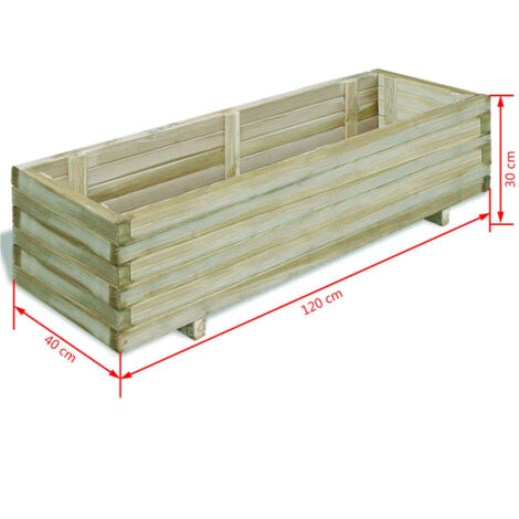 Lit surélevé 120 x 40 x 30 cm Bois Rectangulaire