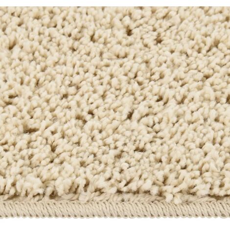 Tapis shaggy antidérapant Crème 200x290 cm