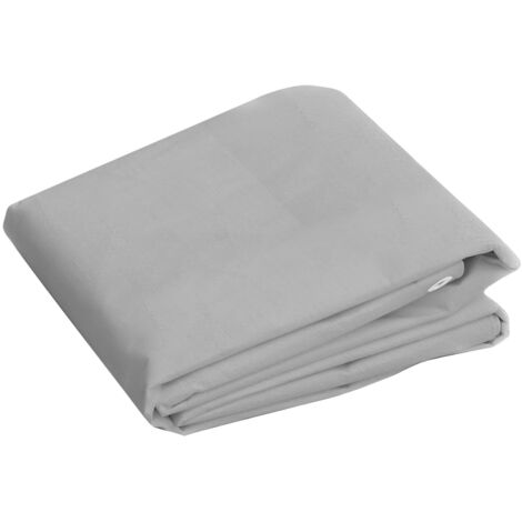 Bâche 260 g/m² 3x3 m Gris PEHD