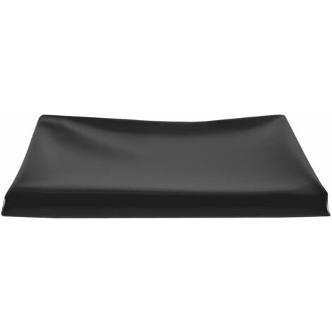 Noir Bache De Bassin 0.3mm Résistant Au Vieillissement HDPE Étang