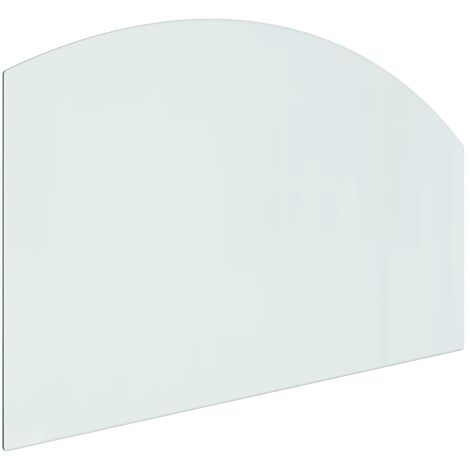 Plaque De Protection En Verre Trempé 60x40 Cm Pour Cheminée - Motif Bois - Résistante à La Chaleur, Anti-étincelles - 8