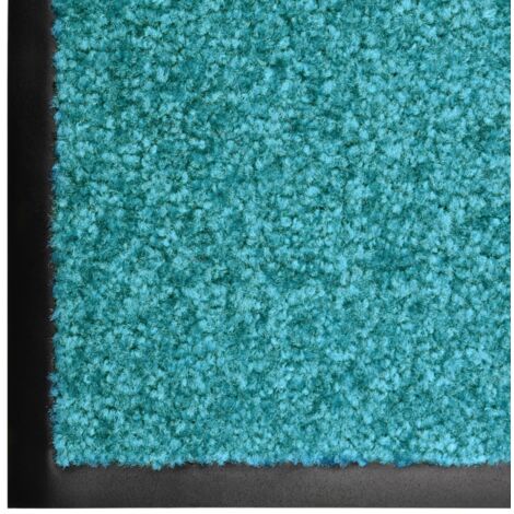 Tapis d'Entrée Intérieur - 90x120 cm Turquoise - Paillasson de