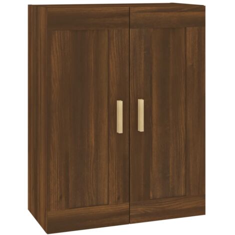 Armoire murale TV Étagère Murale Meuble de rangement Chêne marron 120x30x30  cm Bois d'ingénierie 11734