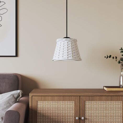 Lampe d'alimentation blanche avec abat-jour taupe et intérieur doré 40 cm -  Simplo