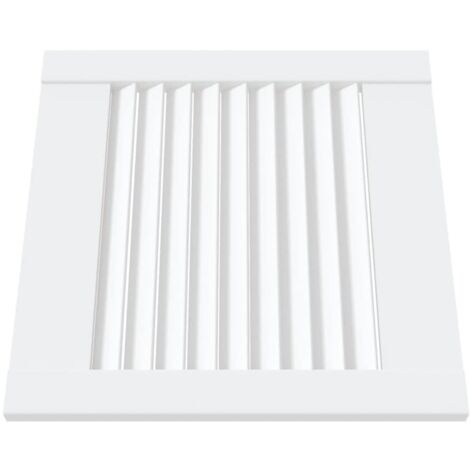 Portes d'armoire à persiennes 4pcs blanc 39,5x39,4cm pin massif