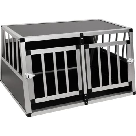 Cage pour chien à double porte 89 x 69 x 50 cm