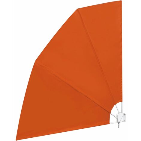 Auvent Latéral Pliable Pour Balcon 140x140 Cm - Crème, Polyester, Cadre Acier - Pare-soleil, Terrasse, Jardin