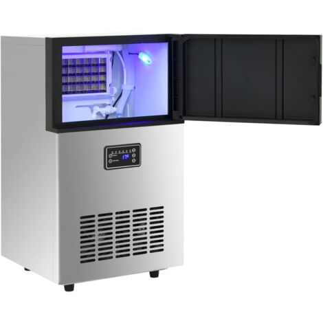 Appareil à glaçons argenté 45 kg / 24 h