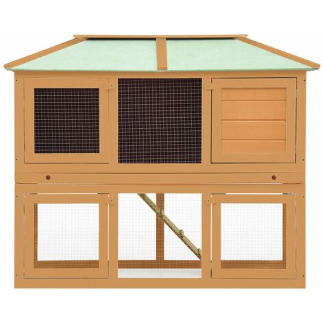 Cage double pour animaux Bois