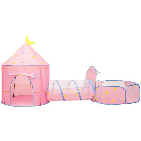 Tente de jeu pour enfants avec 250 balles Rose 69x94x104 cm