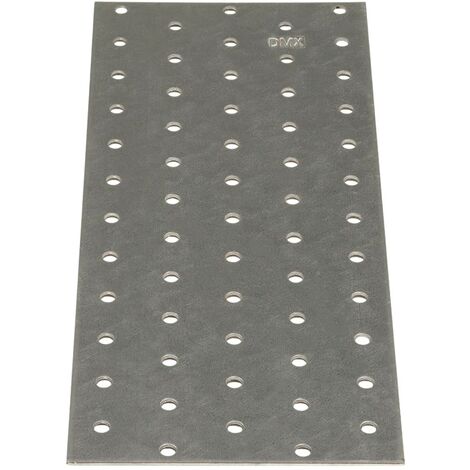 Plaques perforées 20 pcs 2 mm 240x100 mm acier galvanisé
