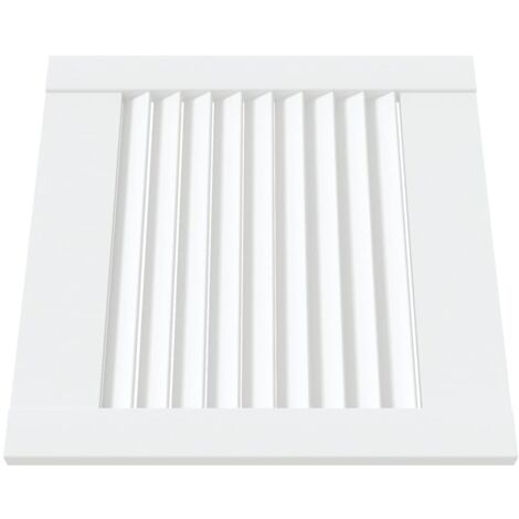 Portes d'armoire à persiennes 2pcs blanc 39,5x39,4cm pin massif