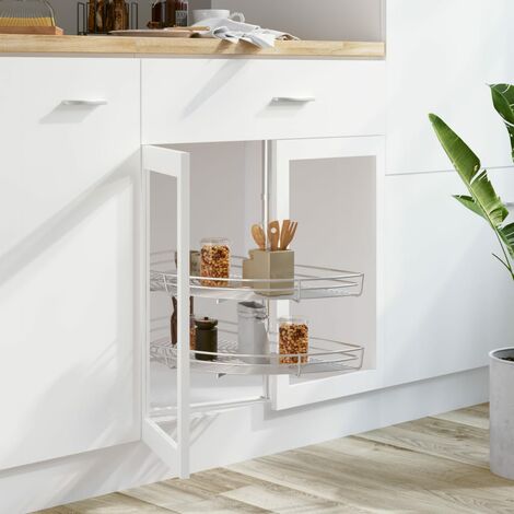 EINFEBEN 2x 60cm tiroir de cuisine placard coulissant tiroir télescopique  cuisine étagère panier coulissant