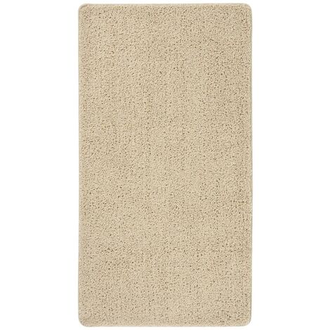 Tapis shaggy antidérapant Crème 80x150 cm