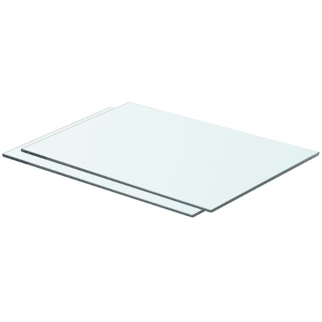 Panneau pour étagère Verre transparent 50 x 30 cm vidaXL