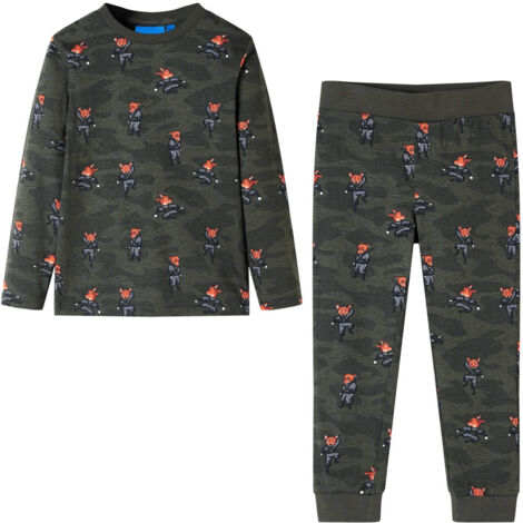 Pyjama PlayStation Manches Longues Enfant - Design Contrôleur Noir