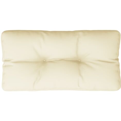 Coussin De Palette Crème VidaXL – Confort Extérieur/Intérieur – 120x40x12 Cm