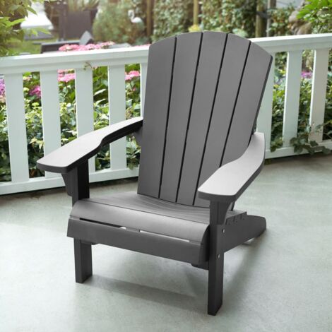 Chaise Adirondack Troy Gris