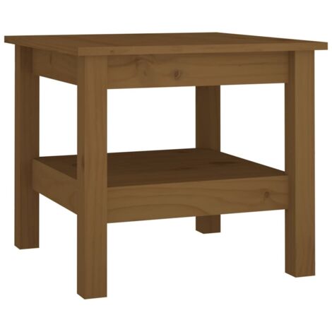 Table basse Marron miel 55x45 cm Bois massif de pin vidaXL | Leroy Merlin