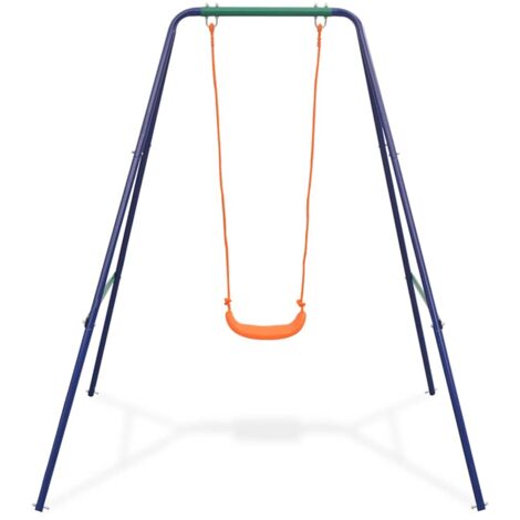 Slevoo Ensemble balançoire pour tout-petits 2 en 1, pour tout-petits de 6 mois à 5 ans, balançoire pliante pour tout-petits et sauterelle pour bébé, pour le plaisir intérieur et extérieur, Bleu