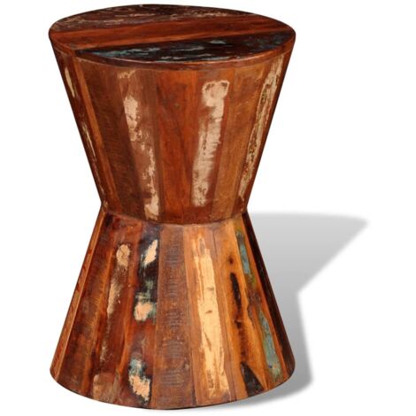 Tabouret En Bois De Pin Naturel - Design Rustique - Pieds Stables - Multi-Usage
