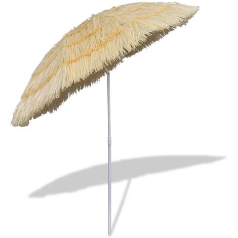 Parasol inclinable Hawaii 195 cm bleu Parasol de plage 160 cm réglable Jardin terrasse