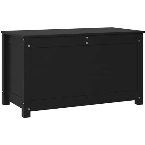 Boîte De Rangement Bois Pin Massif 80x40x45,5 Cm - Coffre Avec Couvercle Hydraulique
