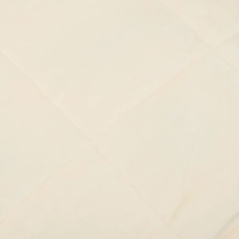 Couverture lestée Crème clair 200x220 cm 13 kg Tissu