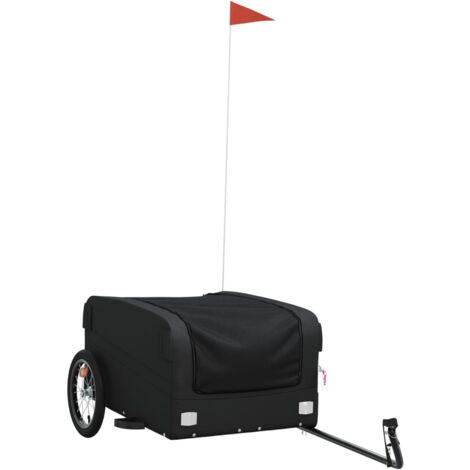 Remorque Pour Vélo VidaXL Noir - Neuf En Emballage, Dimensions 122x53x28 Cm