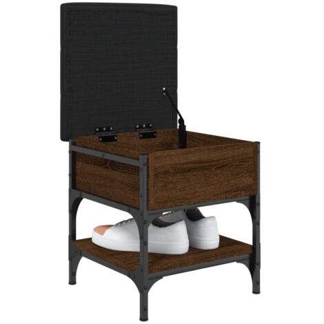 VidaXL Banc d rangmnt chên marron 62x42x45 cm bois d'ingéniri au millur prix