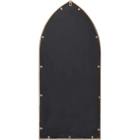 Maison Exclusive - Miroir De Jardin Noir 100x45 Cm Fer Pour Utilisation Exterieure 88419542