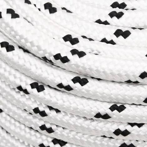 Corde Polyester Tressée 14 Mm X 50 M – Bobine Marine & Levage 3460 Kg Résistance