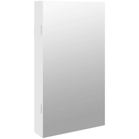 Armoire à bijoux avec miroir - armoire à bijoux - 8 lumières LED - 129x41 cm - armoire Armoire à bijoux avec miroir - armoire à bijoux - 8 lumières LED - 129x41 cm - armoire