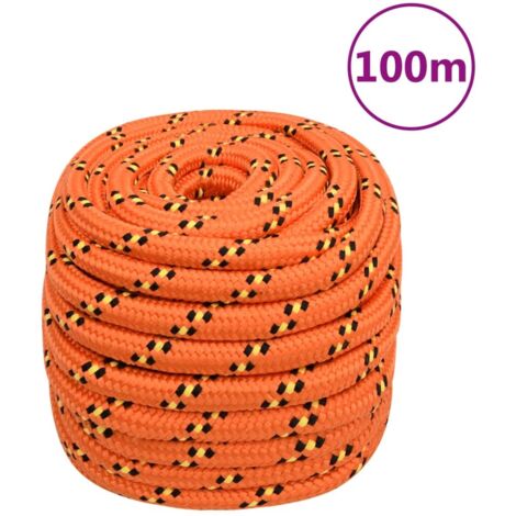 Corde Réfléchissante En Polypropylène Ben-Mor, Capacité De 110 Lb, 1/4 Po X 50 Pi, Orange Fluorescent | Canadian Tire