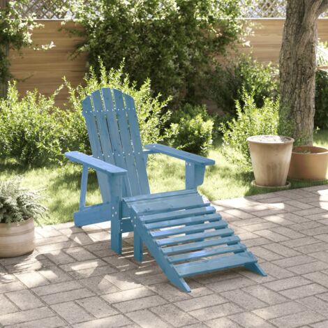 Chaise de jardin Adirondack avec pouf Bois de sapin Jaune Qqmora Chaise de jardin Adirondack avec pouf Bois de sapin Jaune Qqmora