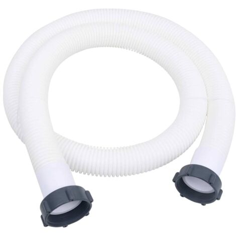 well2wellness® Universal 38mm White Pool Pump Hose 15m